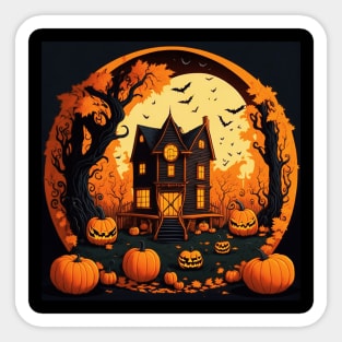 The Haunted House Sticker